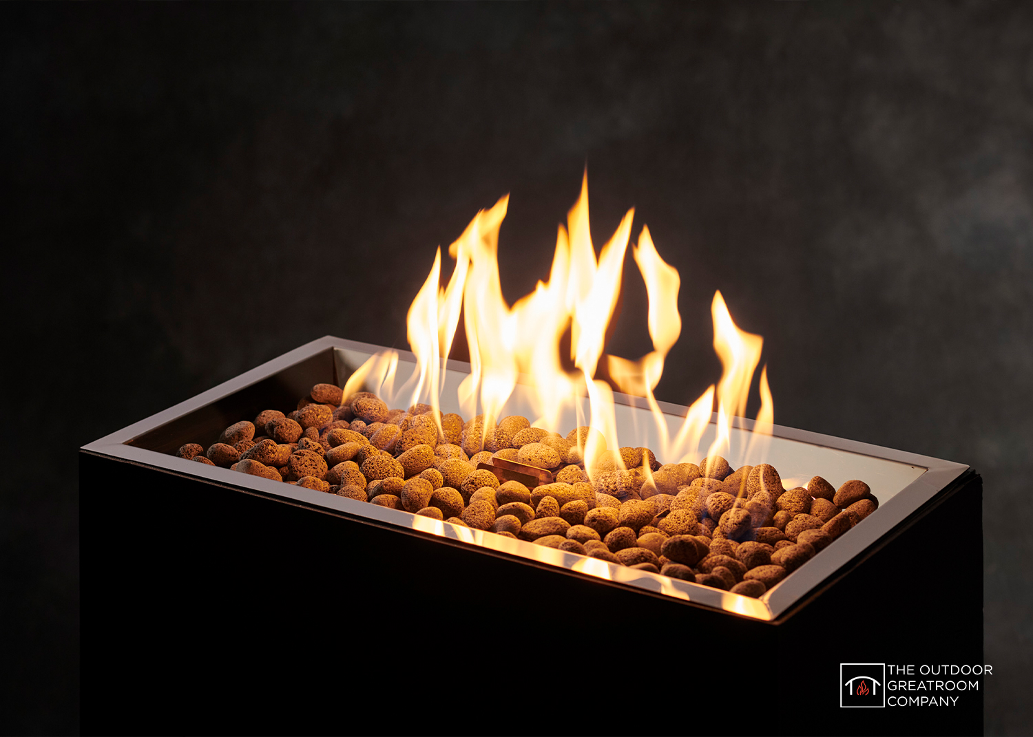 Fire Table with Lava Rocks